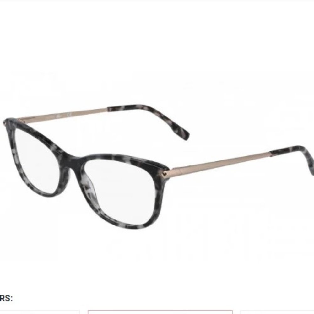 NEW! LACOSTE L2863 Eyeglass Frames in Black Havana